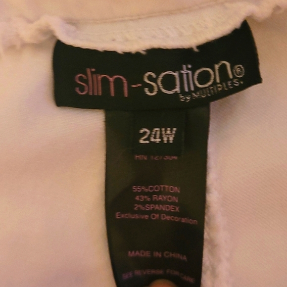 Slim-sation 24W Capri white  ladder leg crystal embellishment NEW - Picture 6 of 7